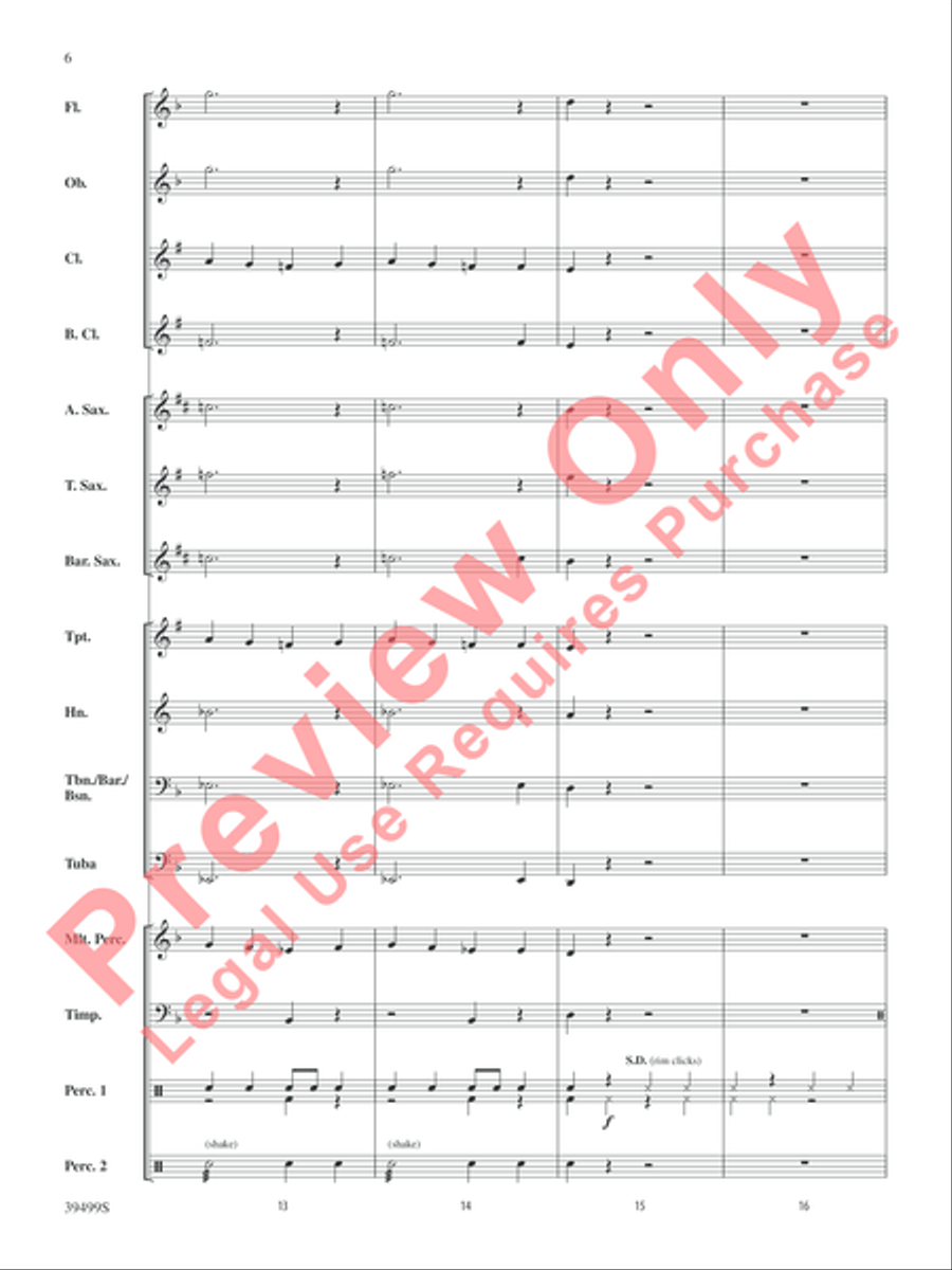 At the Edge of Chaos Concert Band scores gallery preview page 7