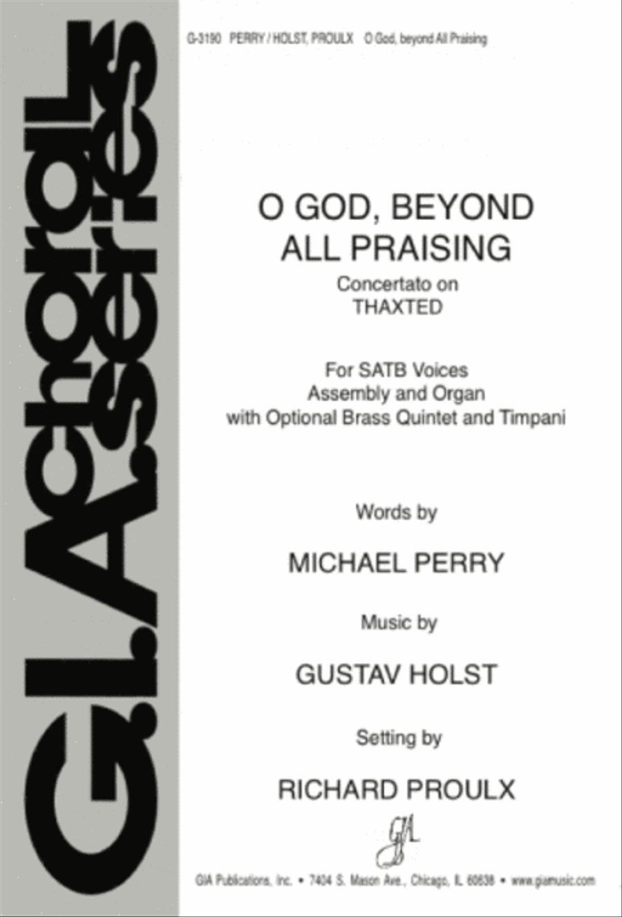 O God beyond All Praising - Full Score and Parts Bassoon scores gallery preview page 1
