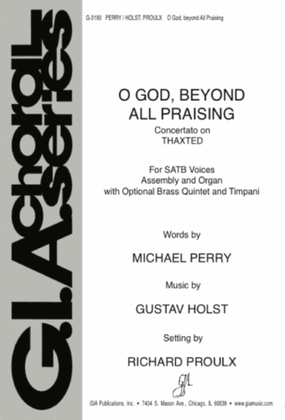 O God beyond All Praising - Full Score and Parts