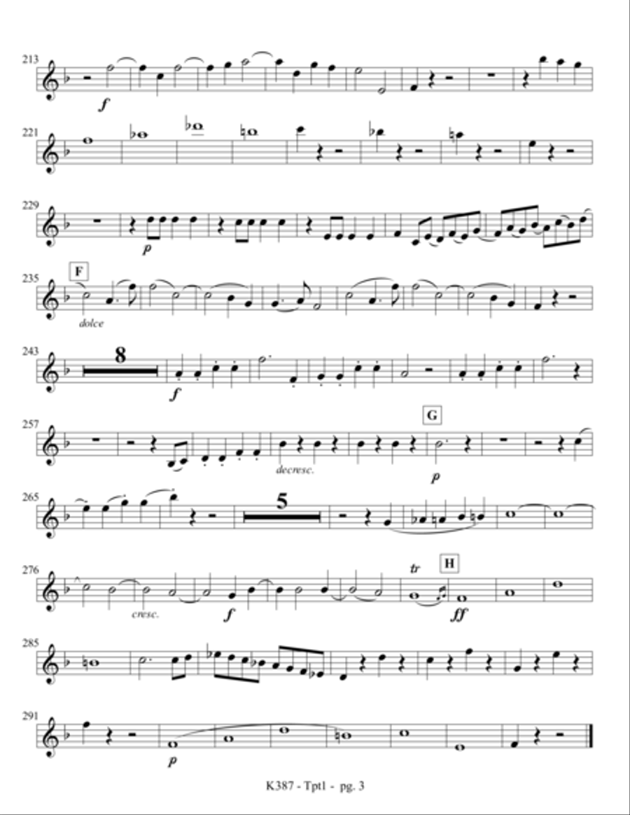 Finale from String Quartet, K. 387 String Quartet scores gallery preview page 4