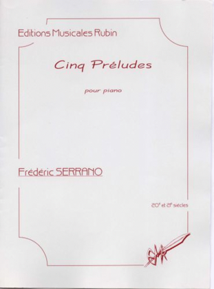 Book cover for Cinq preludes pour piano
