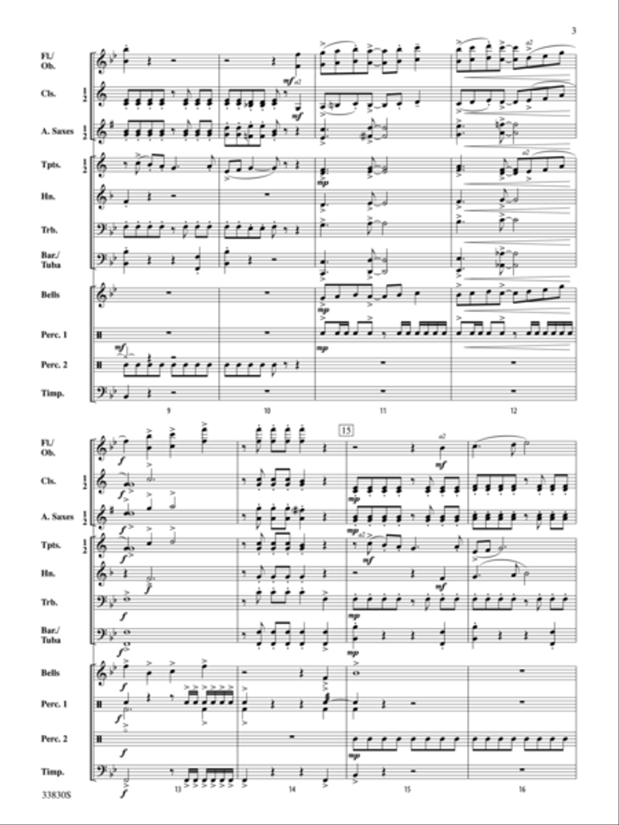 Glen Crossing Concert Band scores gallery preview page 3