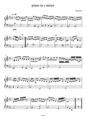 Piano in c minor