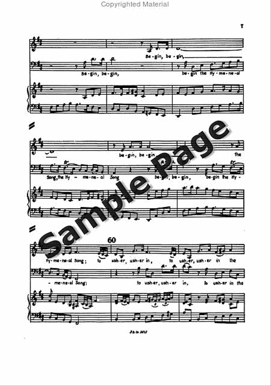Blow Marriage Ode Full Score Mixed Choir scores gallery preview page 10