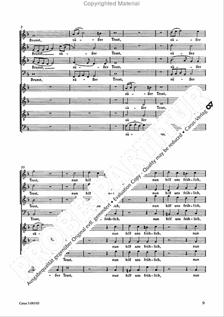Come, Holy Ghost (Komm, heiliger Geist) 4-Part scores gallery preview page 10