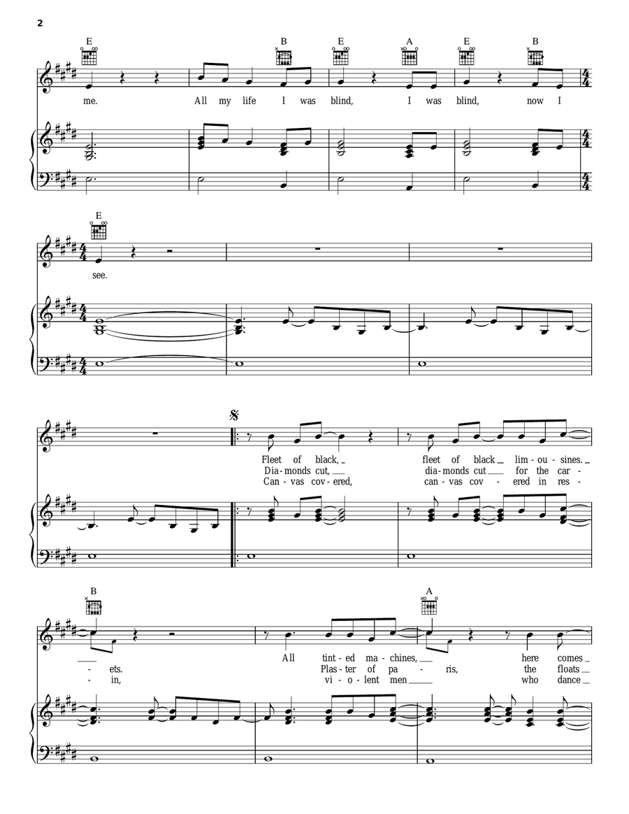 Big Parade Piano, Vocal, Guitar scores gallery preview page 2