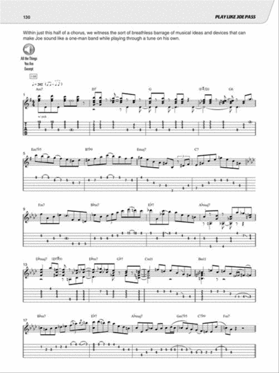 Play Like Joe Pass: The Ultimate Guitar Lesson Book with Online Audio Electric Guitar scores gallery preview page 7