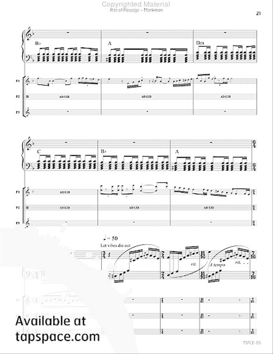 Rite of Passage Rite of Passage Percussion Ensemble scores gallery preview page 24