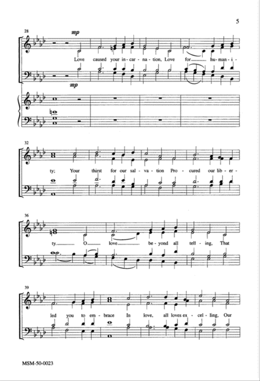 O How Shall We Receive You? 4-Part scores gallery preview page 4