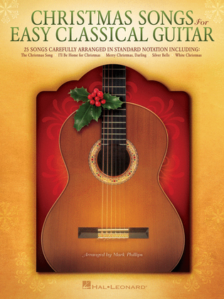 Book cover for Christmas Songs for Easy Classical Guitar