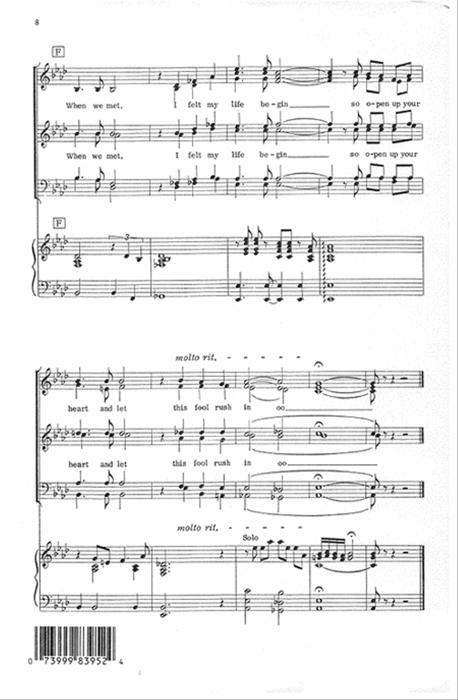 Fools Rush In (Vocal Score) Divisi scores gallery preview page 8