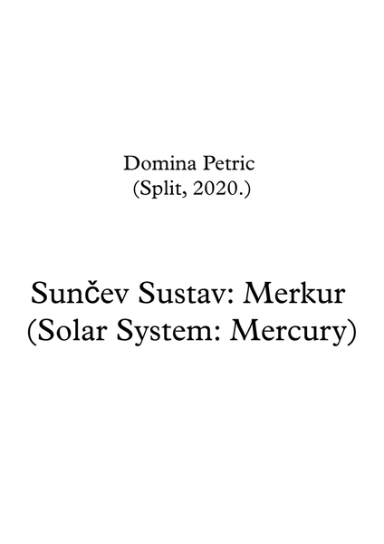 Solar System: Mercury image number null