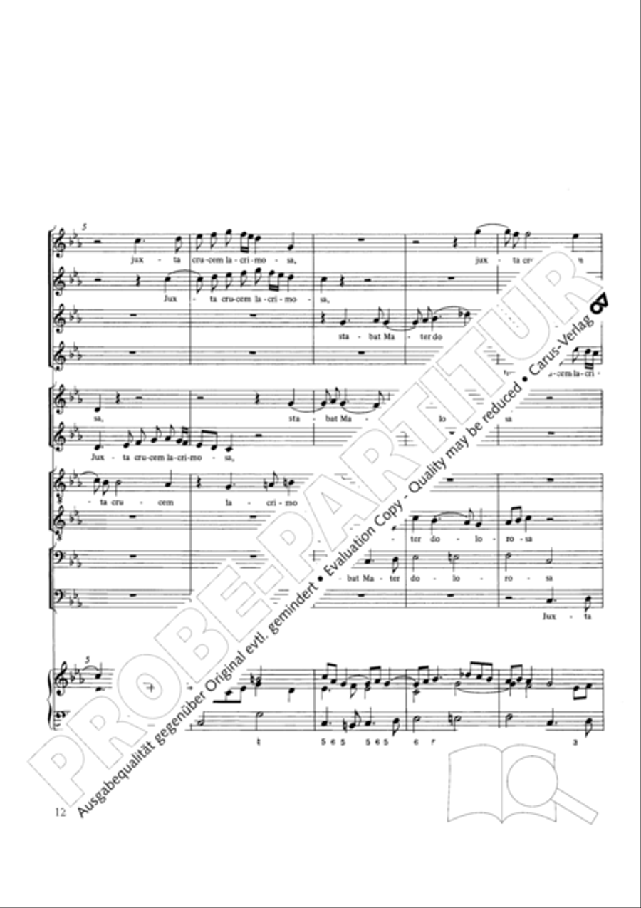 Stabat mater Choir scores gallery preview page 12