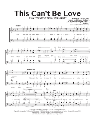Book cover for This Can't Be Love