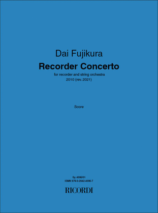 Book cover for Recorder Concerto