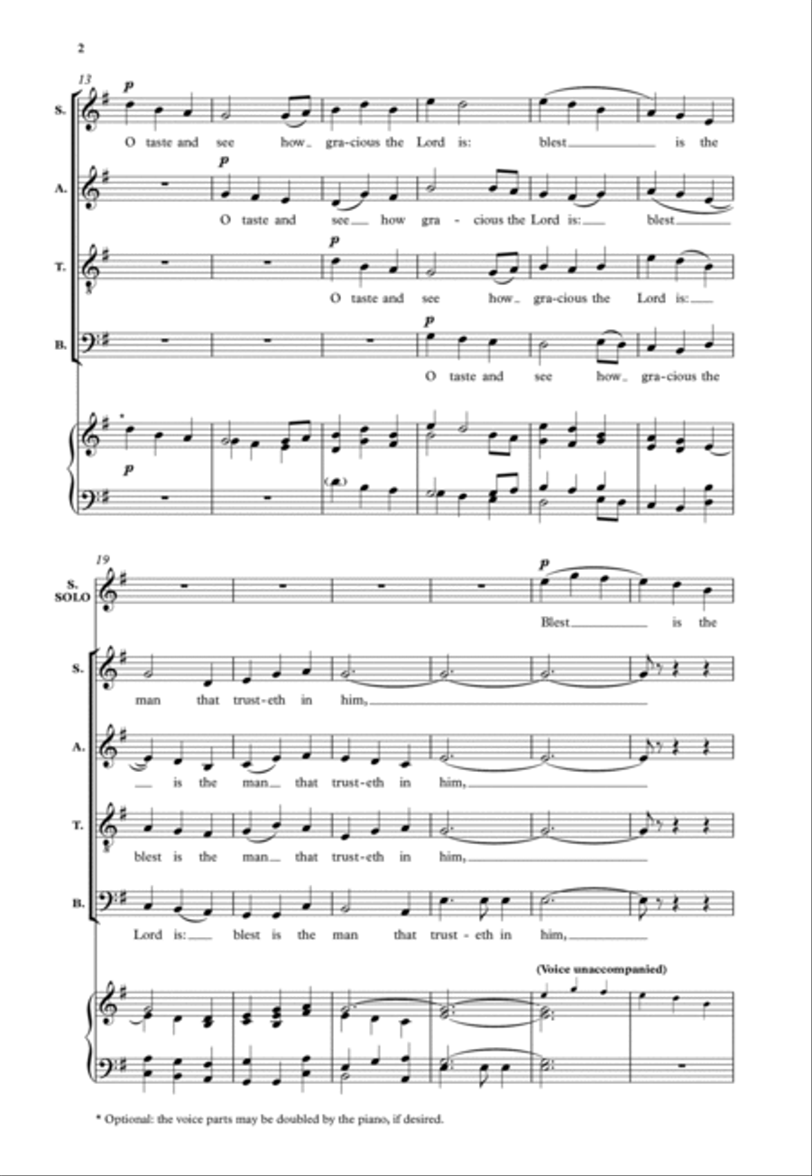 O taste and see 4-Part scores gallery preview page 2