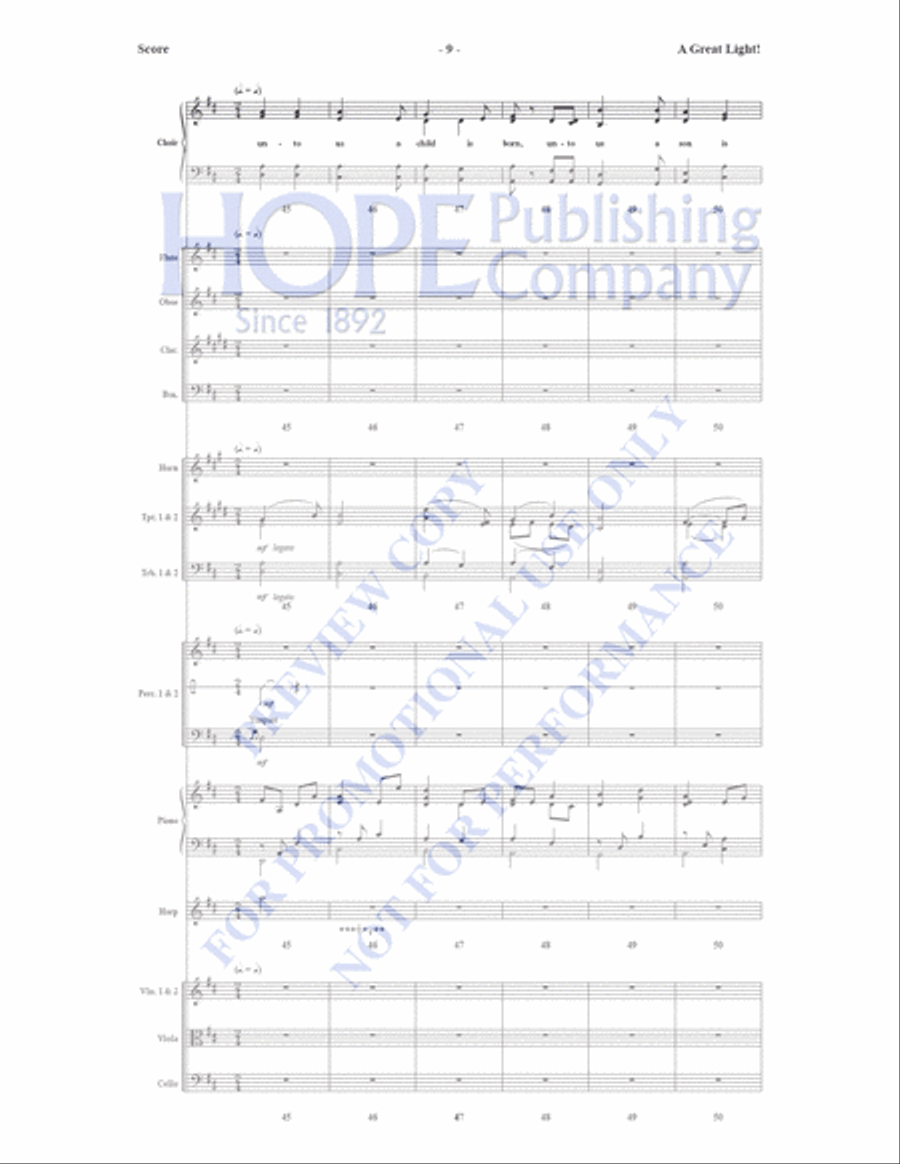 A Great Light A Great Light Orchestra scores gallery preview page 10