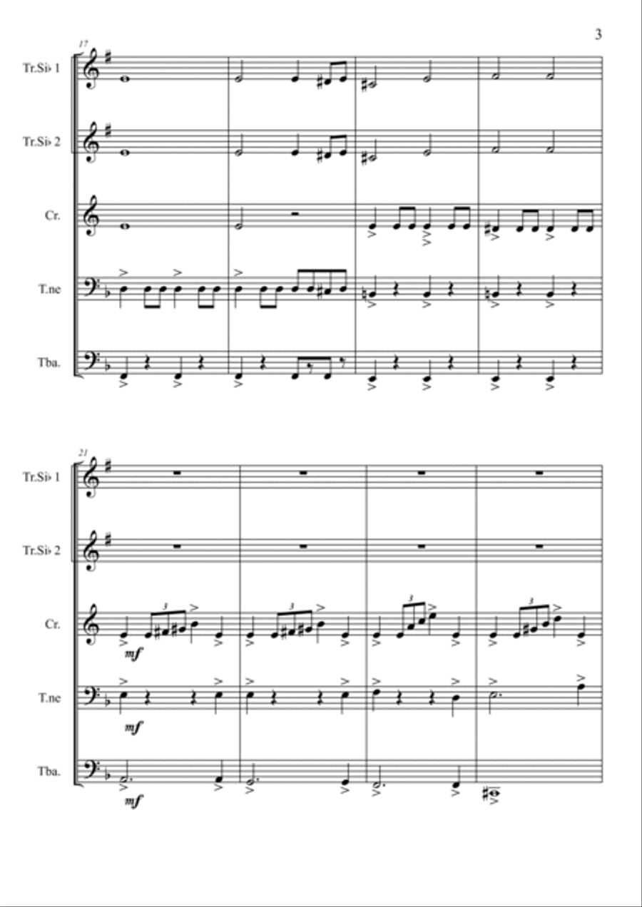 Slaves To Rome Brass Ensemble scores gallery preview page 4