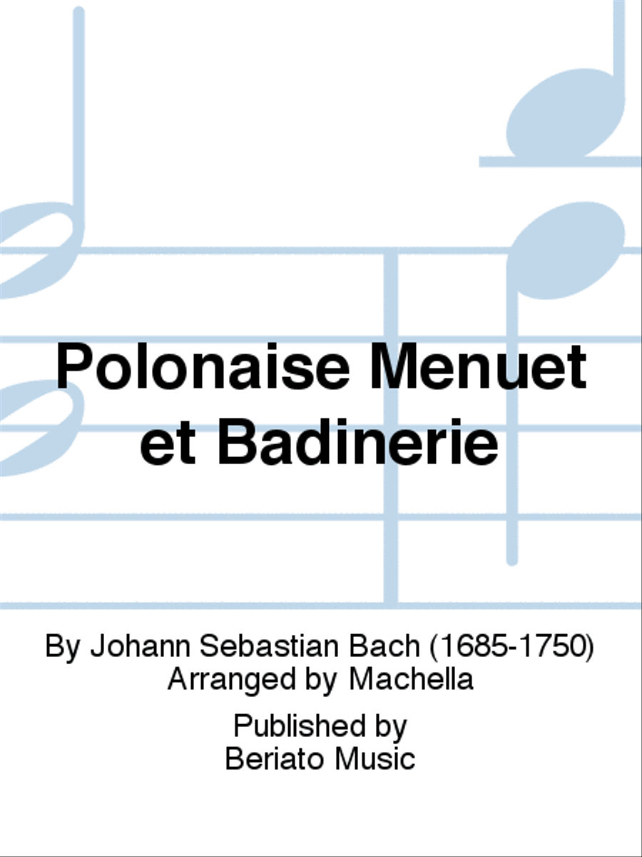 Polonaise Menuet et Badinerie Organ scores gallery preview page 1