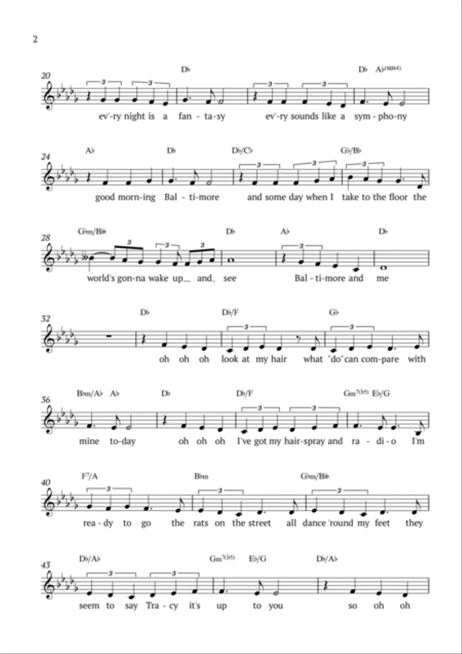 Good Morning Baltimore Piano scores gallery preview page 2