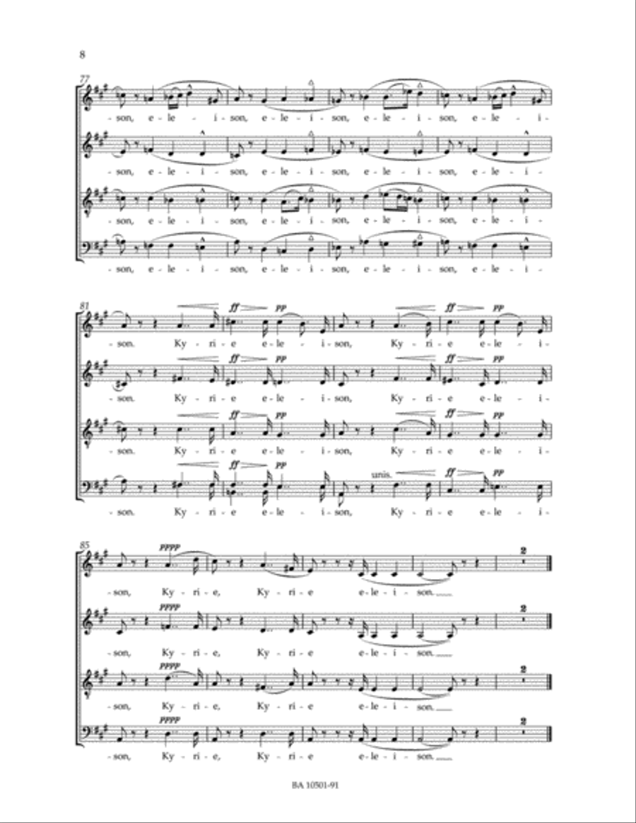 Petite Messe solennelle 4-Part scores gallery preview page 2