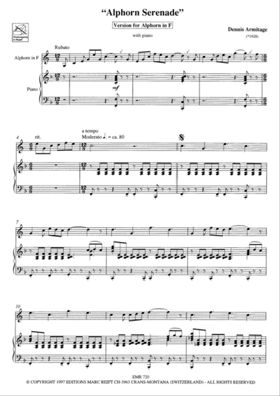 Alphorn Serenade Piano Accompaniment scores gallery preview page 3
