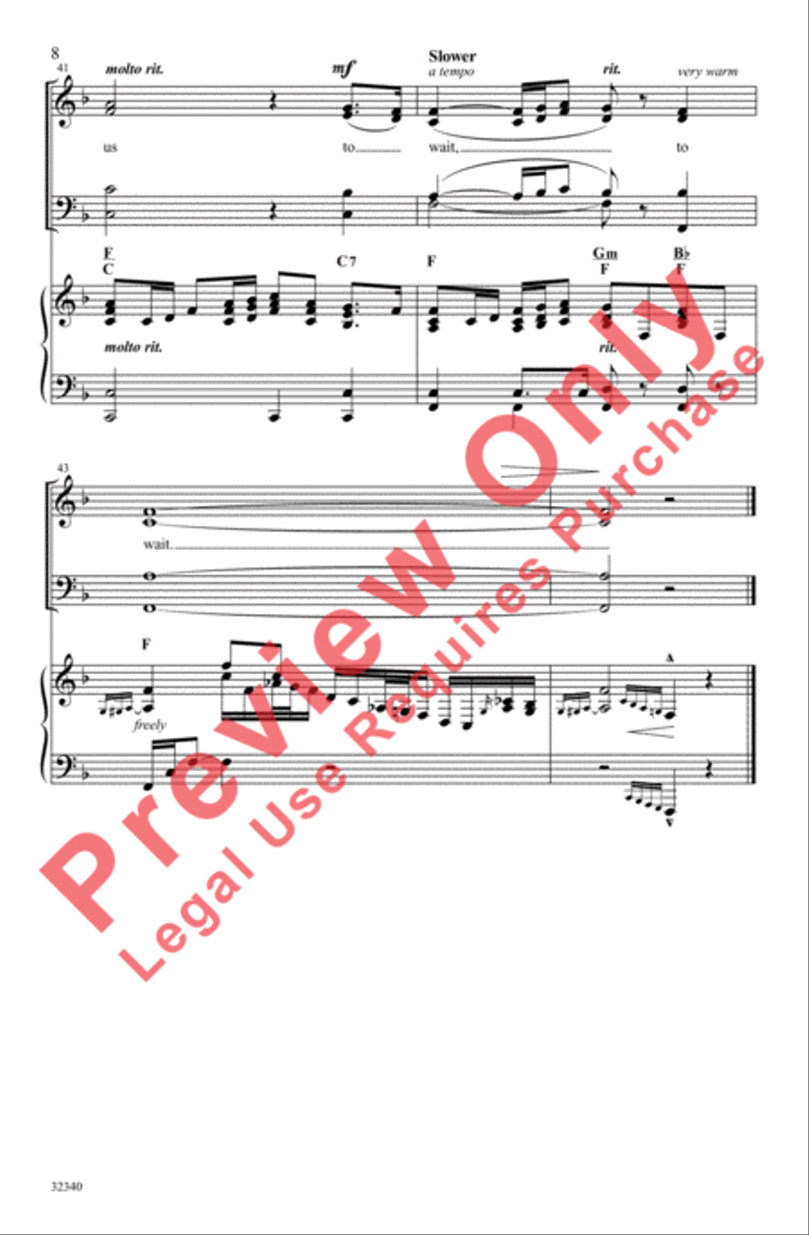 They That Wait Upon the Lord 4-Part scores gallery preview page 8