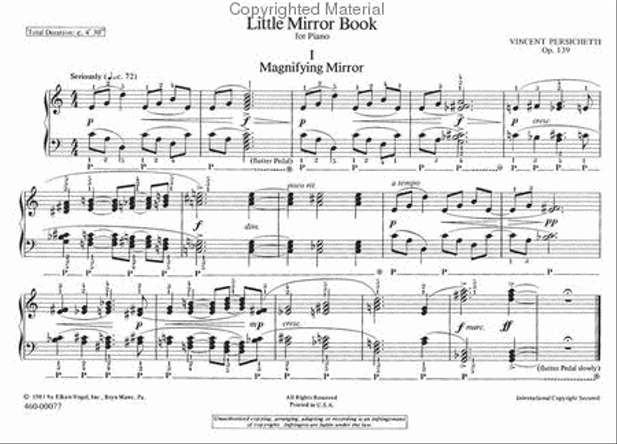 Little Mirror Book Little Mirror Book Chamber Music scores gallery preview page 2