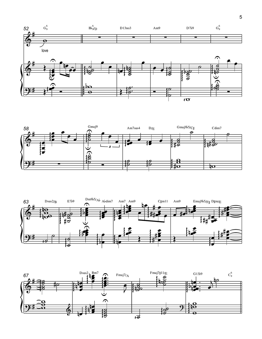 Like Someone In Love Voice scores gallery preview page 5