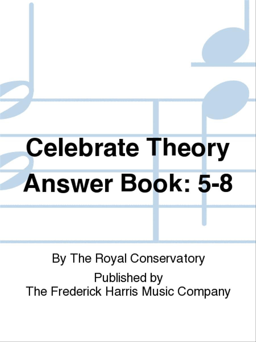 Celebrate Theory Answer Book: 5–8 Answer Guides scores gallery preview page 1