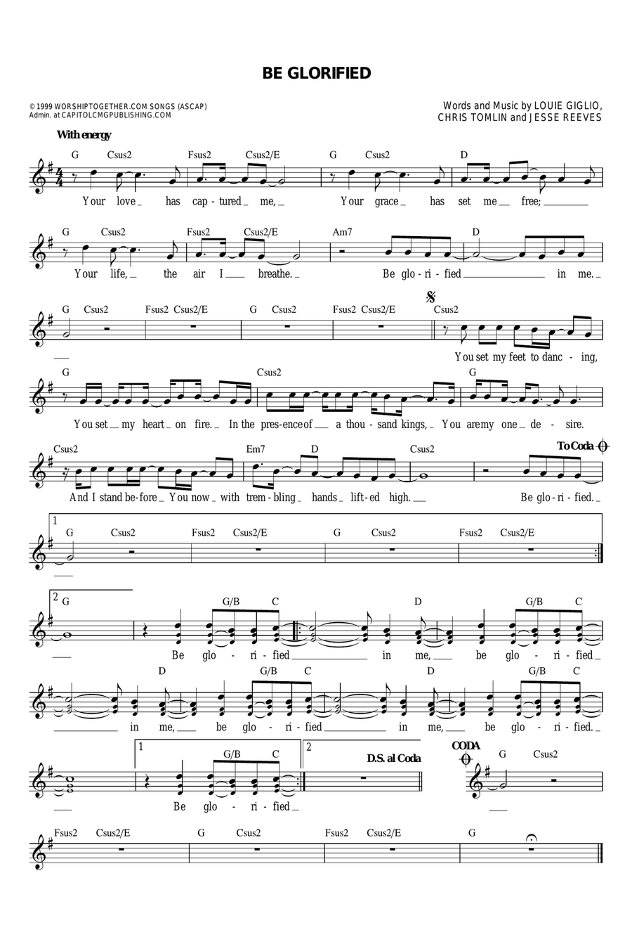 Be Glorified Be Glorified Flute scores gallery preview page 1