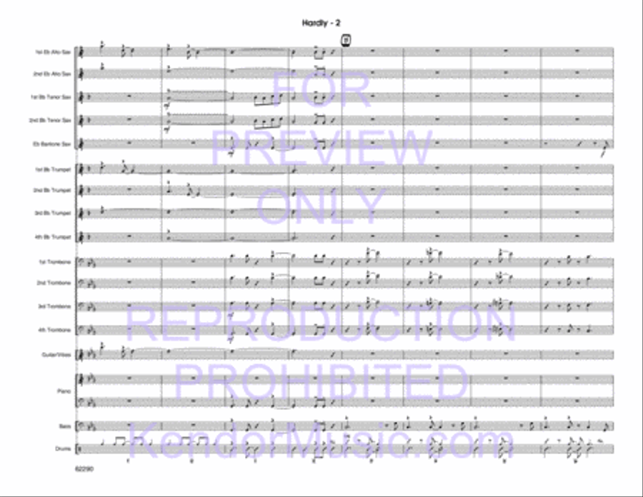 Hardly Hardly Jazz Ensemble scores gallery preview page 3