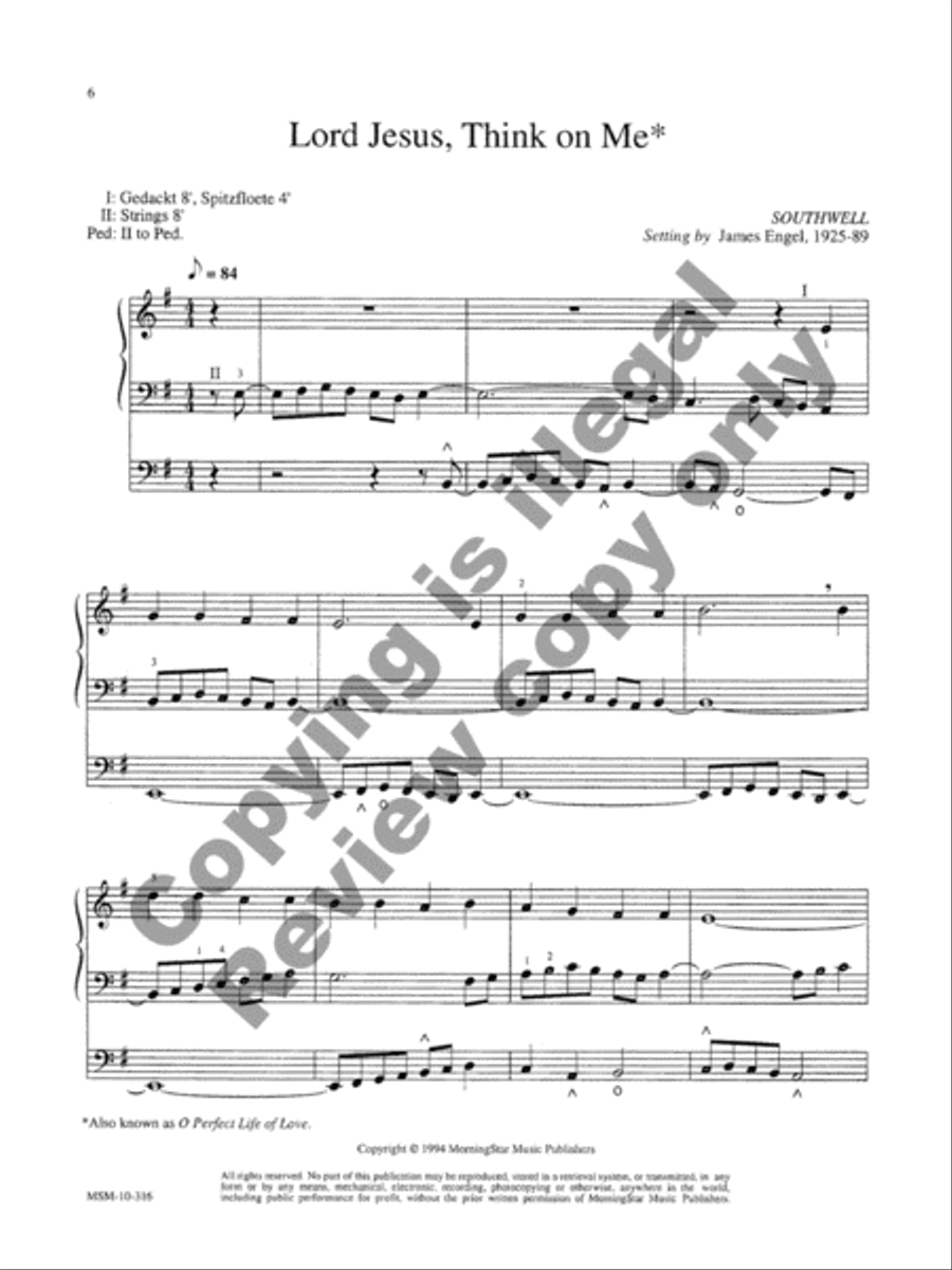 Nine Easy Chorale Preludes for Lent Organ scores gallery preview page 6