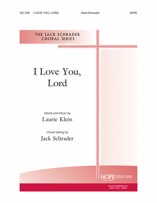 Book cover for I Love You, Lord
