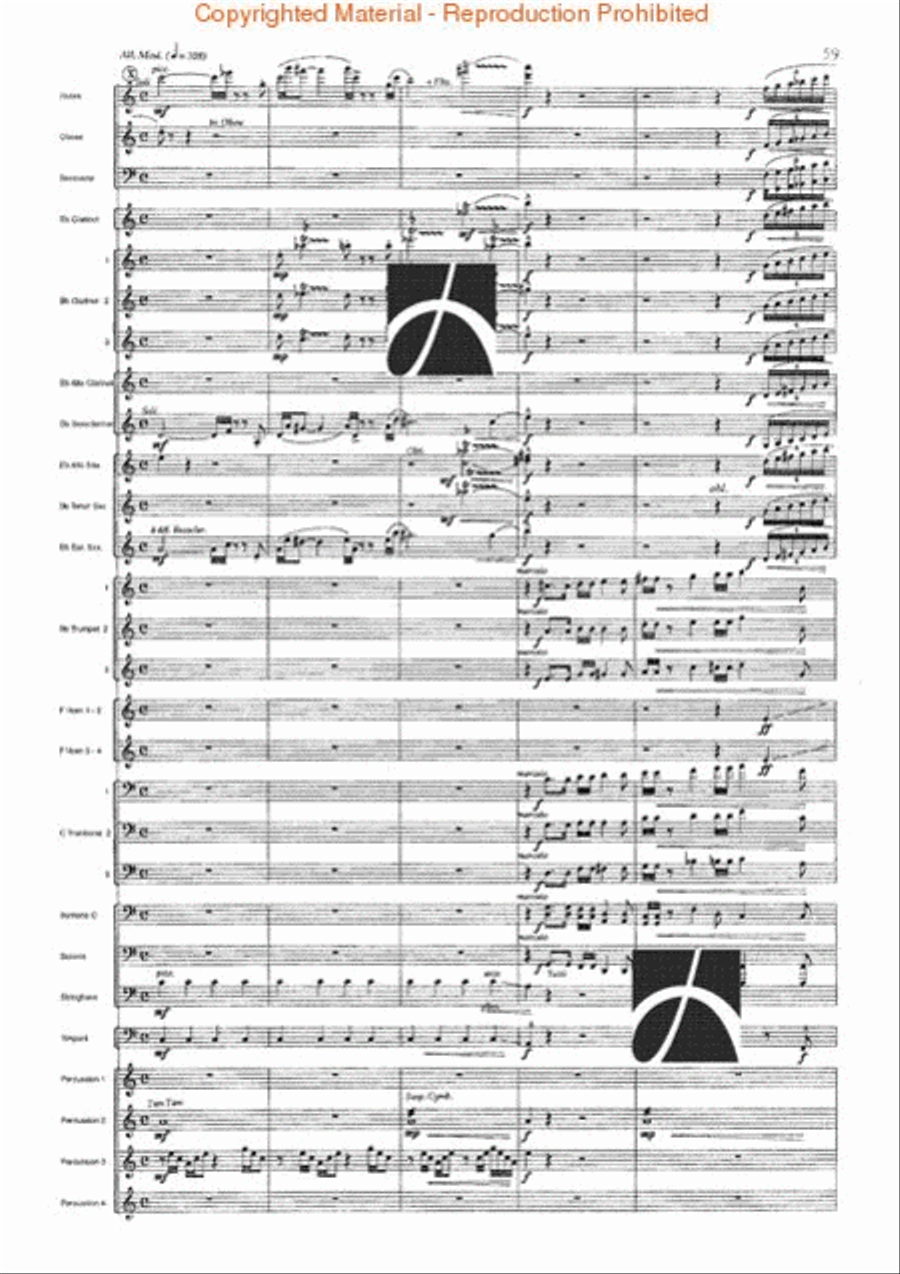 Spartacus Spartacus Concert Band scores gallery preview page 60