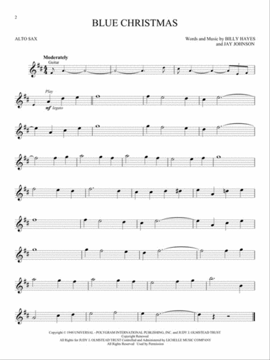 Christmas Favorites Christmas Favorites Alto Saxophone scores gallery preview page 3