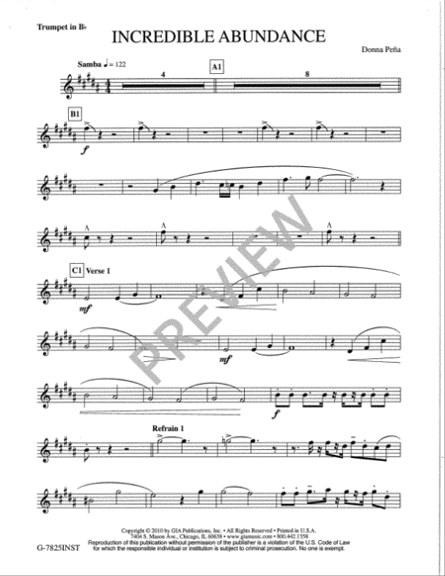 Incredible Abundance - Instrument edition Alto Saxophone scores gallery preview page 5