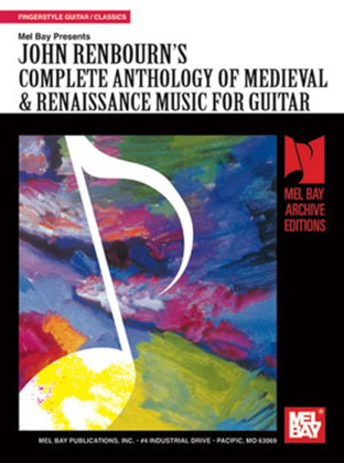 Book cover for Complete Anthology of Medieval & Renaissance Music for Guitar