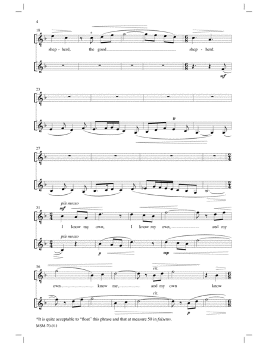 The Good Shepherd The Good Shepherd 4-Part scores gallery preview page 4