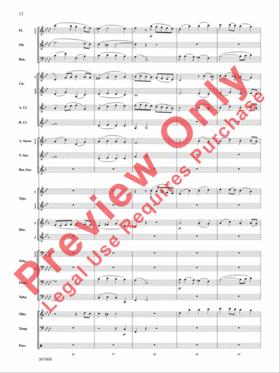 Ancient Aires and Dances Ancient Aires and Dances Concert Band scores gallery preview page 13