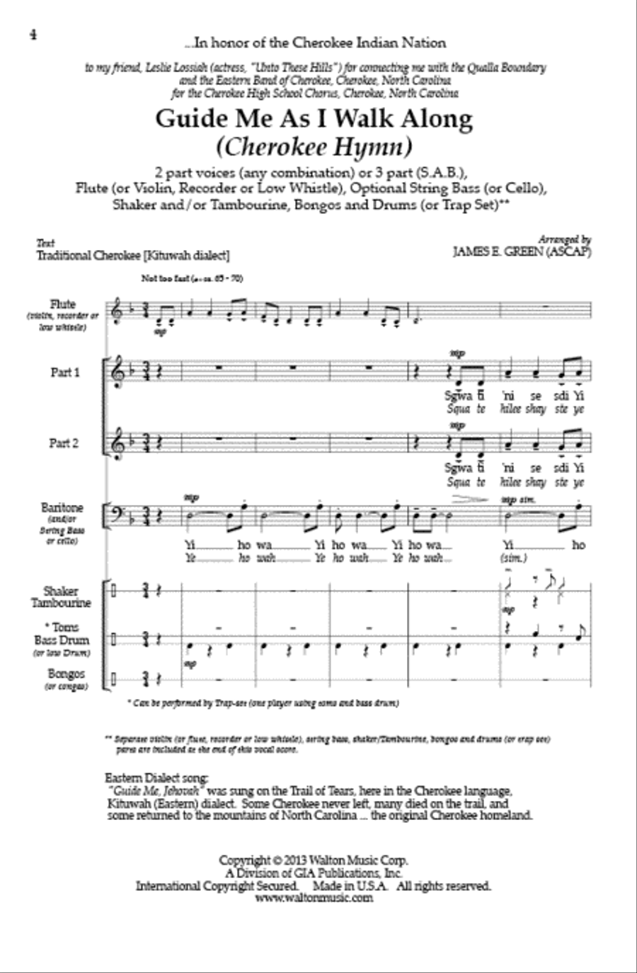Guide Me As I Walk Along 3-Part scores gallery preview page 2