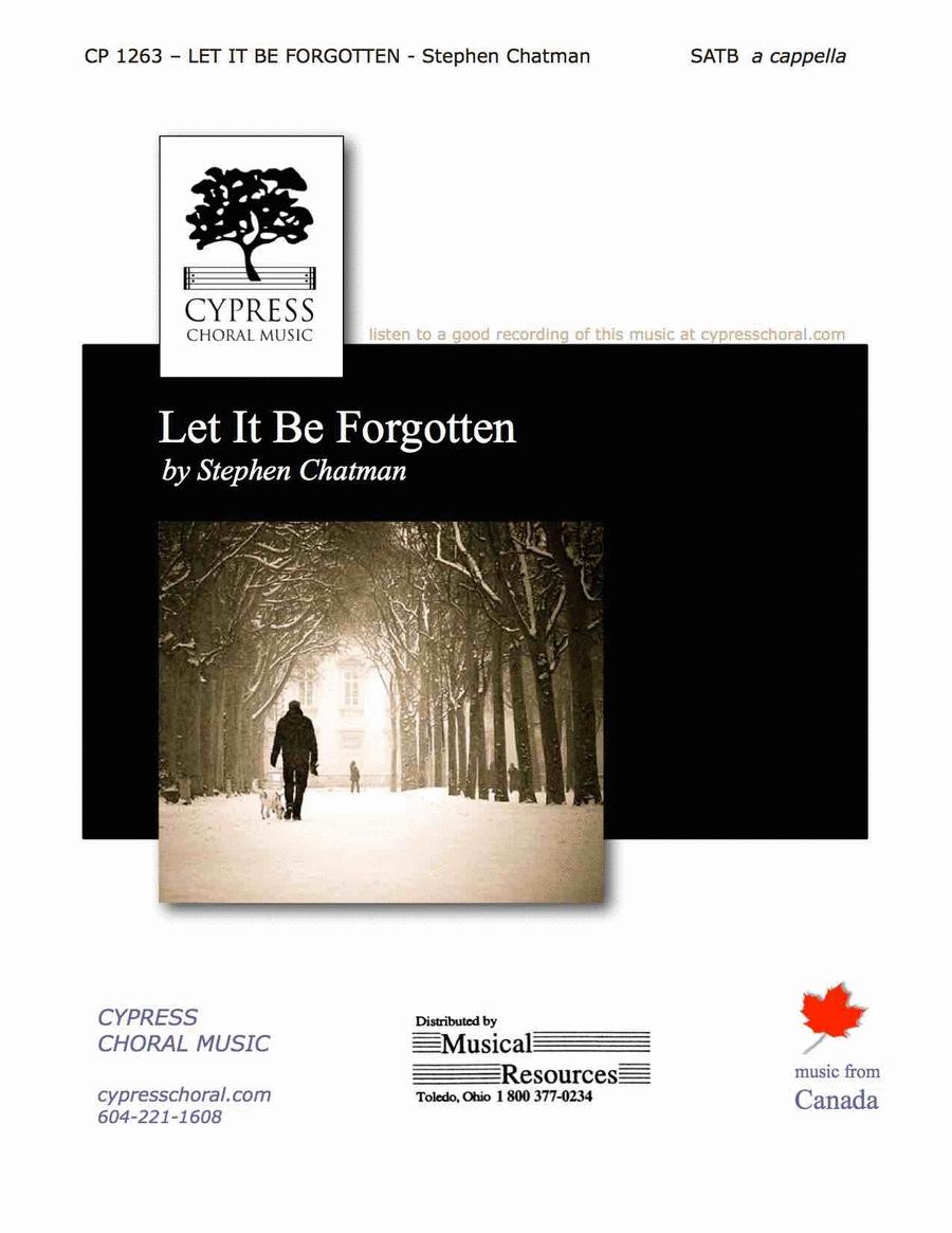 Let It Be Forgotten 4-Part scores gallery preview page 1