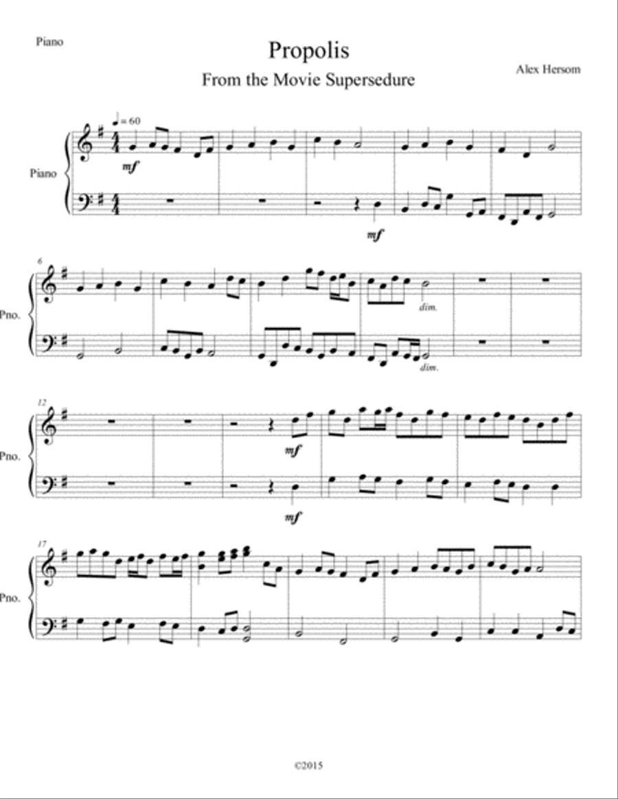 Propolis Propolis Piano Quintet scores gallery preview page 5