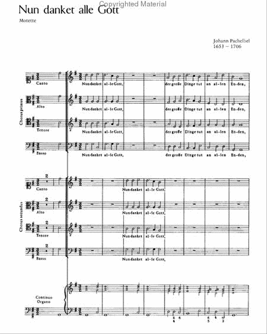 Now thank we all our God (Nun danket alle Gott) 4-Part scores gallery preview page 2