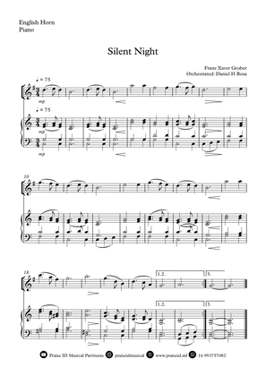 Silent Night - Christmas Carol - English Horn and Piano