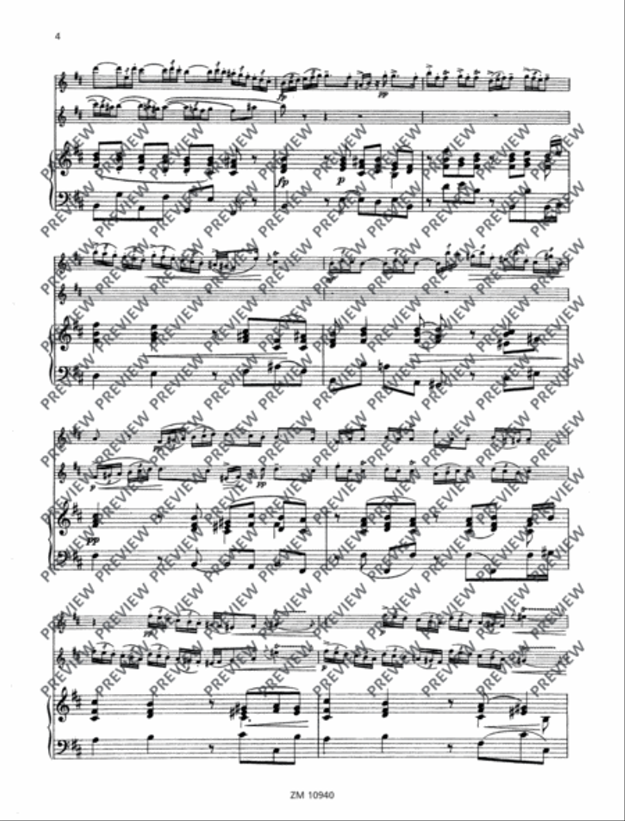 Sonata D major Sonata D major Flute Duet scores gallery preview page 5