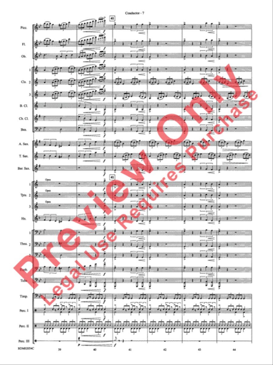 Celtic Carol Concert Band scores gallery preview page 10