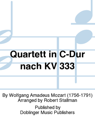 Book cover for Quartett in C-Dur nach KV 333