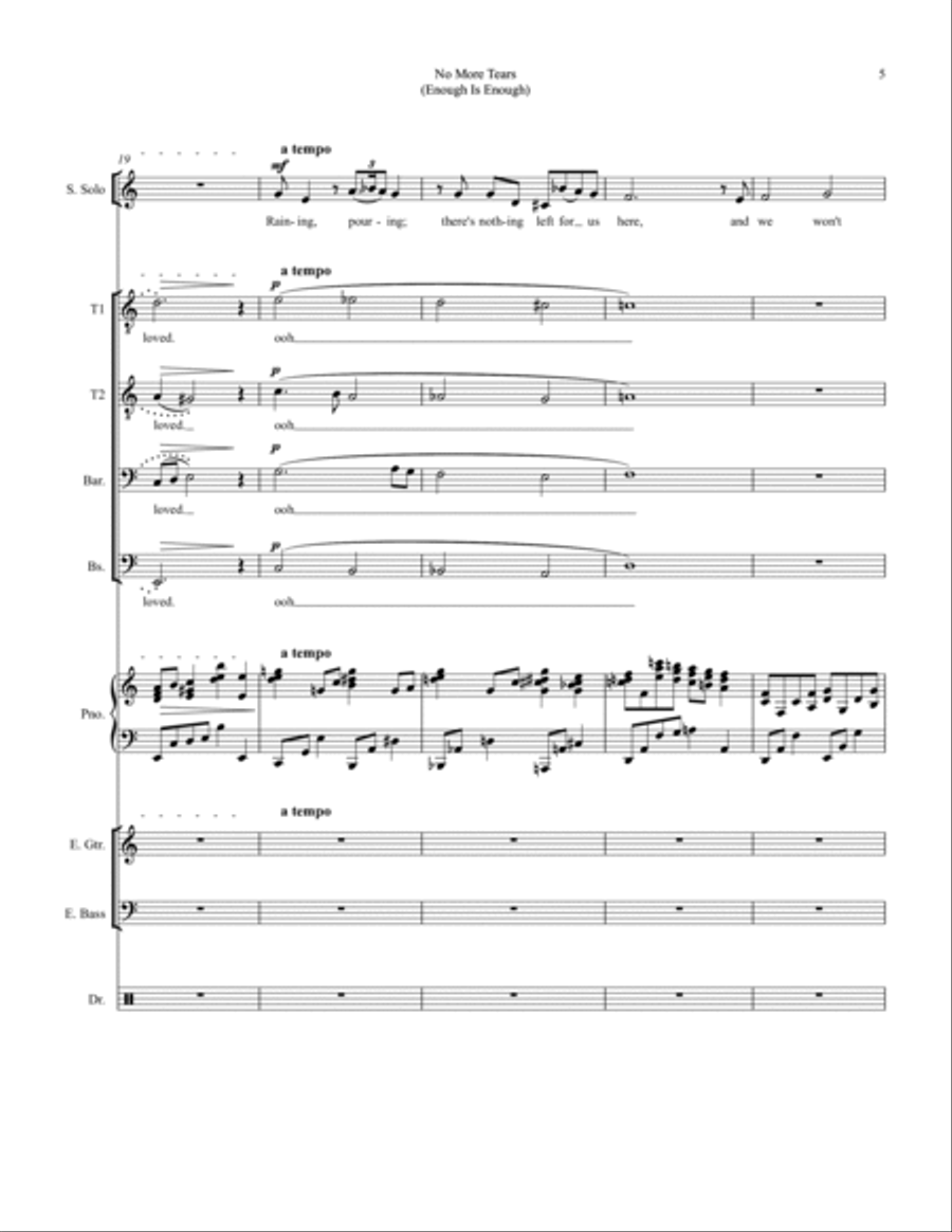 No More Tears (enough Is Enough) Small Ensemble scores gallery preview page 5
