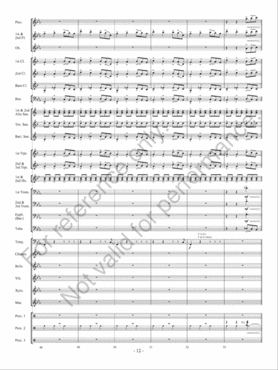 Sunscapes Concert Band scores gallery preview page 13